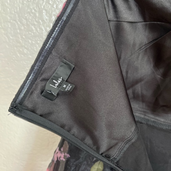 Regal Florals Black Floral Print Organza Tiered Maxi Dress - Picture 8 of 10